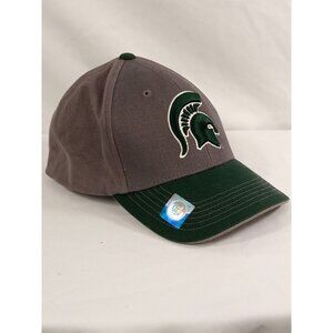 Michigan State Spartans Captivating Headwear Grey Green Baseball Hat Size: OS